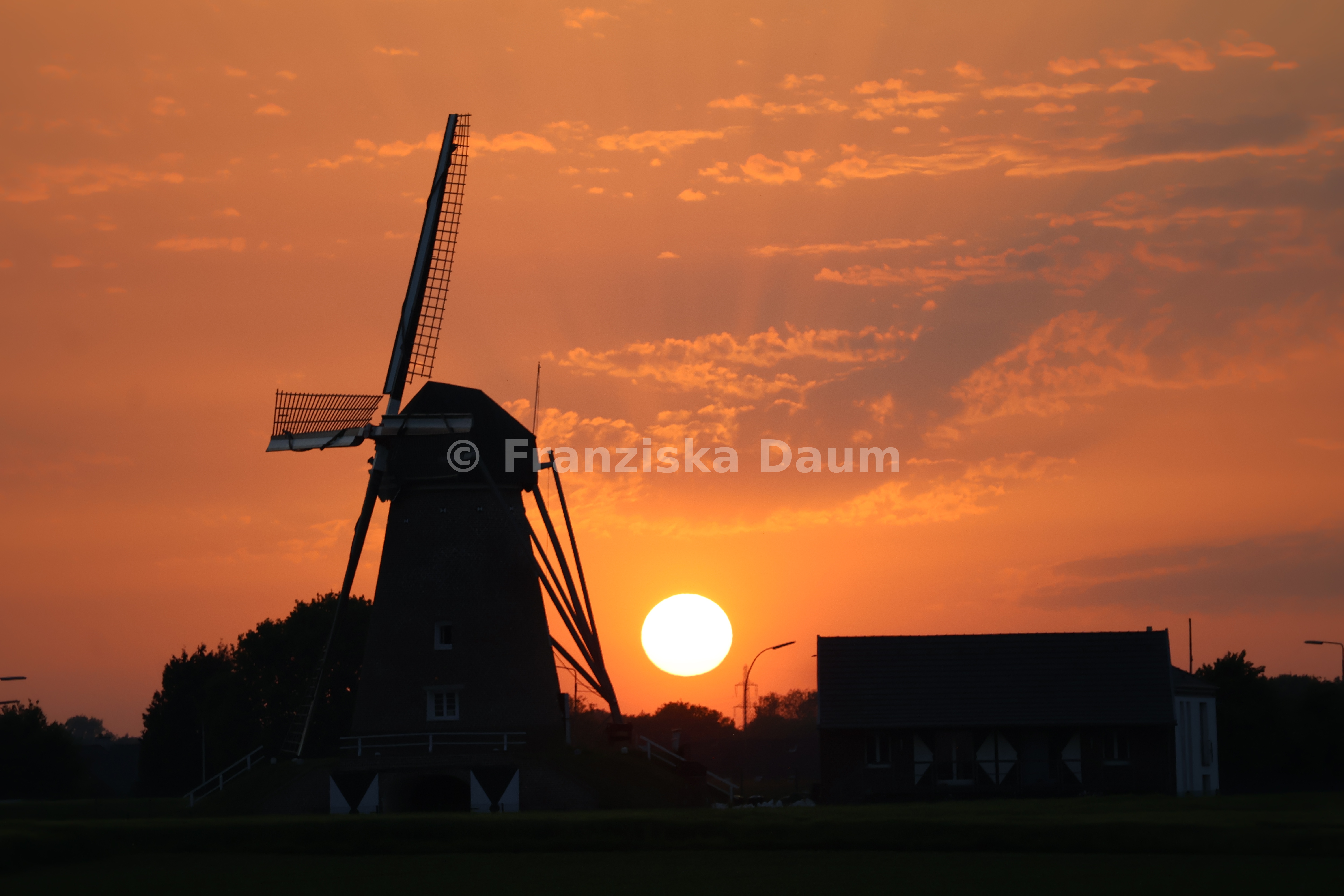 Sonnenuntergang im Feld